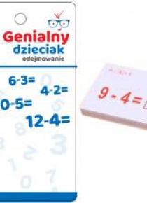 Genialny dzieciak -fiszki matematyczne odejmowanie