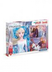 Puzzle 3x48 Super kolor Frozen 2