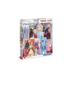 Puzzle 2x20 Super kolor Frozen 2