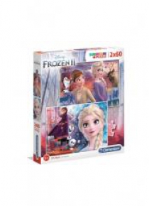 Puzzle 2x60 Super kolor Frozen 2