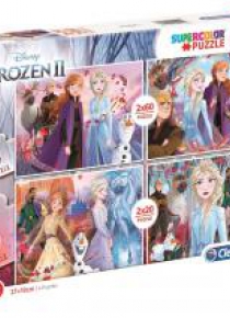Puzzle 2x20+2x60 Super kolor Frozen 2