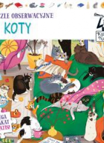 Kapitan Nauka. Puzzle obserwacyjne. Koty 6+