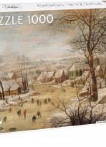 Puzzle 1000 Winter Landscape w Skaters