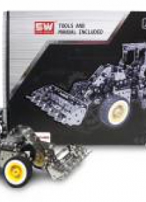 Traktor z łyżką metal do skręcania 682 el.