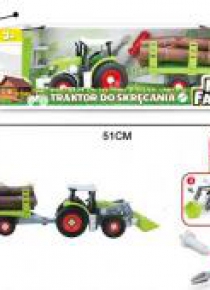 Mini Farma Traktor z przyczepą do skręcania