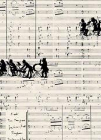 Notes ozdobny Muzyka BL28.143 A7/50K gładki BR