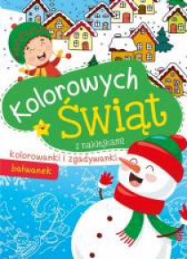 Kolorowych Świąt. Bałwanek