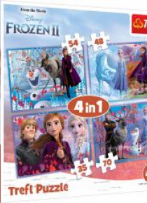 Puzzle 4w1 Podróż w nieznane TREFL