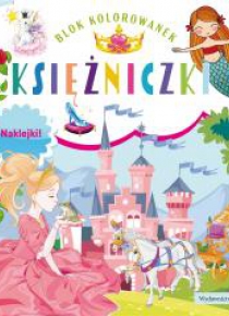Blok kolorowanek. Księżniczki + naklejki