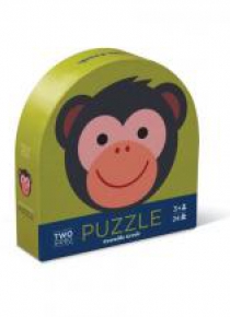 Puzzle dwustronne - Małpka i przyjaciele