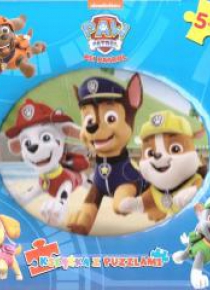 Psi Patrol. Książka z puzzlami - niebieska
