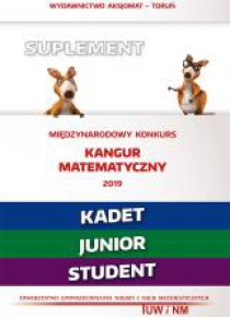 Mat. z wesołym kangurem - Suplement 2019 Kadet