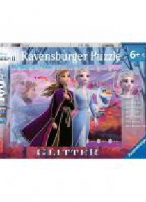 Puzzle 100 Frozen 2 XXL brokatowe