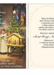 Karnet Boże Narodzenie + koperta ARGUS