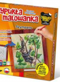 Wypukła Malowanka Zoo - Szympans