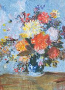 Karnet kwadrat z kopertą A Vase of Lilies