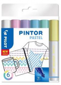 Marker permanentny Pintor Pastel 6 kolorów PILOT