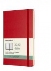 Kalendarz 2020 tygodniowy 12ML tw. Scarlet red