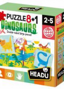 Puzzle 8+1 Dinozaury HEADU