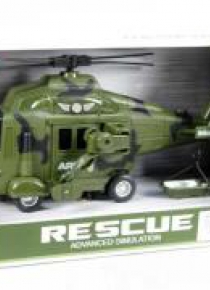 Helikopter ze światłem i dźwiękiem wojskowy 30 cm