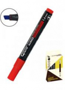 Marker permanentny GR-103C czerwony (12szt) GRAND