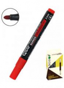 Marker permanentny GR-103R czerwony (12szt) GRAND