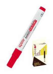 Marker tablicowy GR-003 czerwony (12szt) GRAND