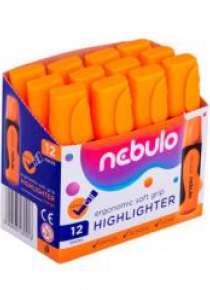 Zakreślacz pomarańczowy (12szt) NEBULO