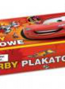 Farbki plakatowe 12 kolorów Cars