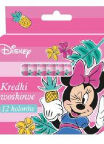 Kredki woskowe 12 kolorów Minnie Mouse