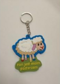Brelok gumowy - owca - Pan jest moim pasterzem