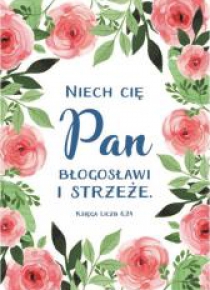 A Kartka składana - Niech cię Pan błogosławi KWIAT
