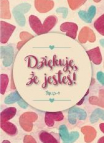 A Kartka składana - Dziękuję że jesteś SERCA