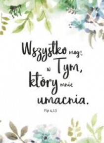A Kartka składana - Wszystko mogę w tym