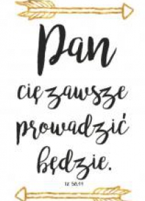 A Kartka składana - Pan cię zawsze prowadzić