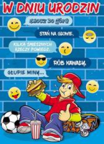 Karnet Young B6 + koperta wzór nr 023 Urodziny