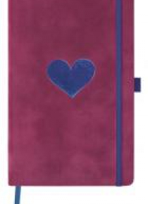 Notatnik 13x21cm gładki Castelli Velluto Heart