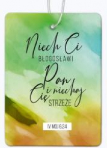 Zawieszka zapachowa - Ocena IV Mojż 6,24 zieleń