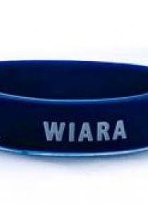 Opaska silikonowa dzieci - Wiara - granat