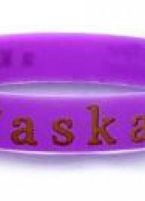 Opaska silikonowa - łaska - fiolet