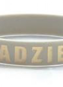 Opaska silikonowa - nadzieja - szary
