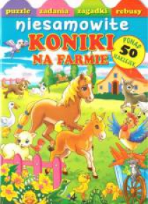 Niesamowite koniki na farmie