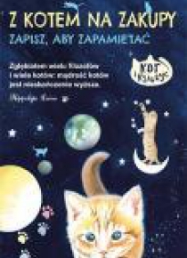 Z kotem na zakupy. Notes z magnesem na lodówkę