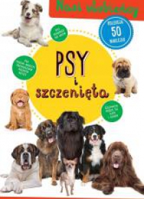 Kolekcja 50 naklejek. Psy i szczenięta