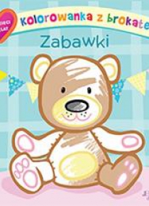 Kolorowanka z brokatem. Zabawki