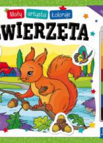 Mały artysta koloruje zwierzęta