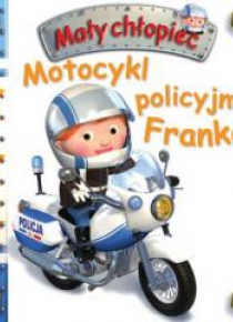 Mały chłopiec. Motocykl policyjny Franka w.2020