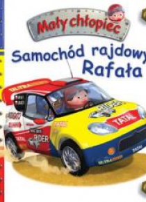 Mały chłopiec. Samochód rajdowy Rafała w.2020