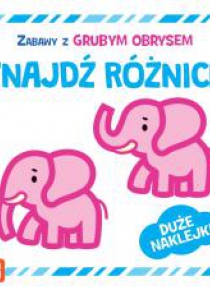 Zabawy z grubym obrysem. Znajdź różnice