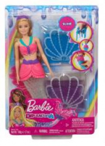 Barbie Dreamtopia. Lalka Syrenka brokatowy slime